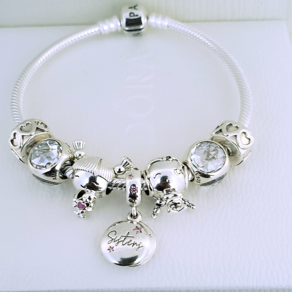 👨‍👩‍👧‍👦 Authentic Pandora SISTER FAMILY 8pc BRACELET SET - Picture 1 of 13